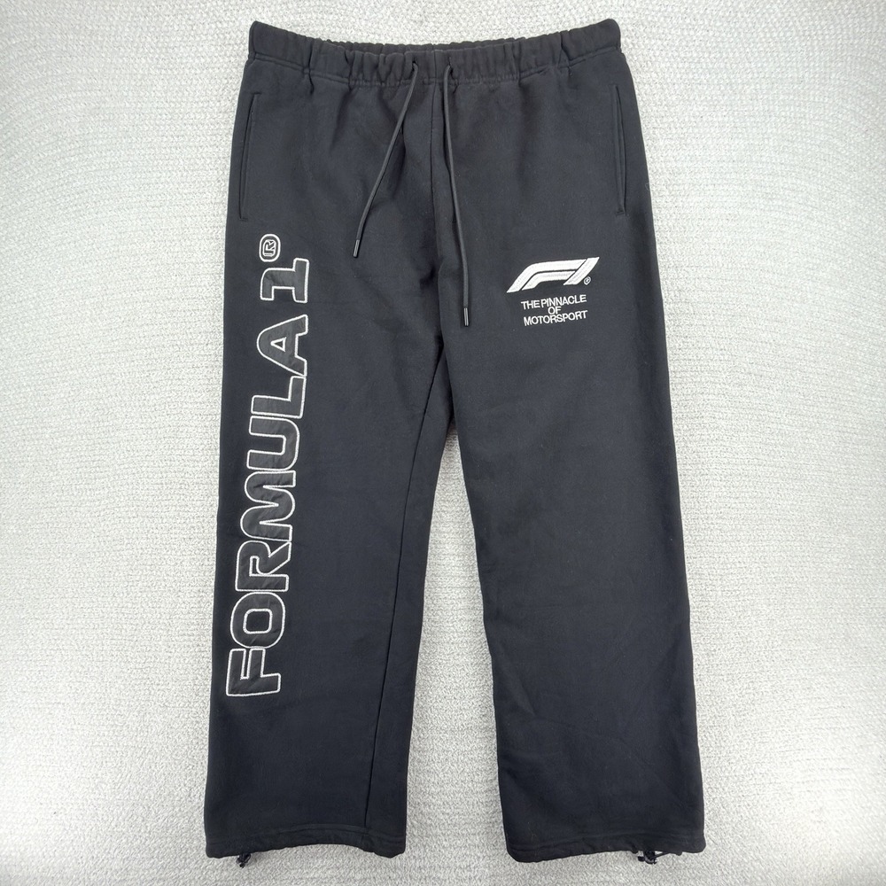 Formula‎ 1 F1 Sweatpants Mens L Black PacSun Jogger Pants Racing Motorsport Logo